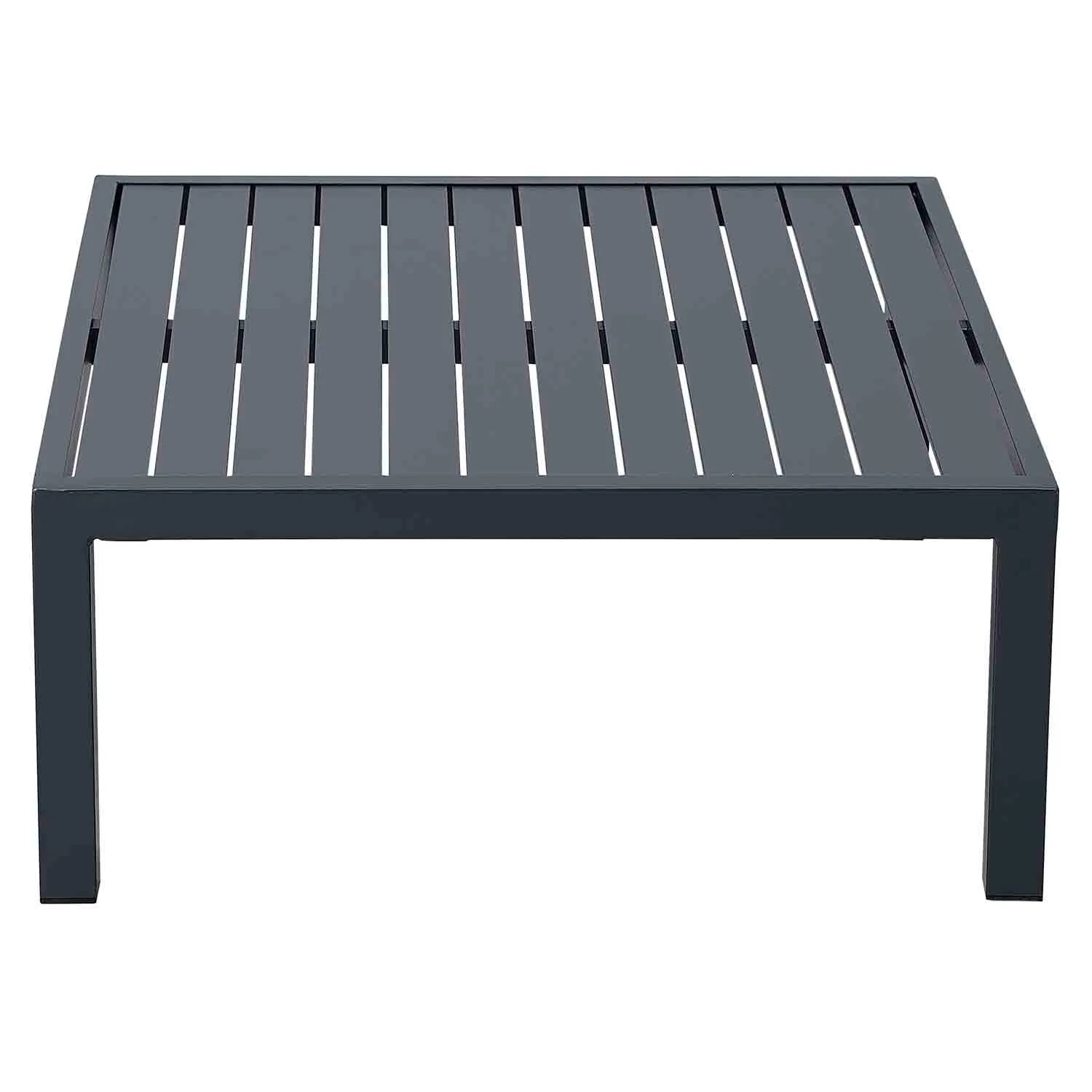 Powder-Coated Stainless Steel Outdoor Sofa Set with Gray Polyester Cushions – Modern L-Shaped Patio Furniture - Image 4